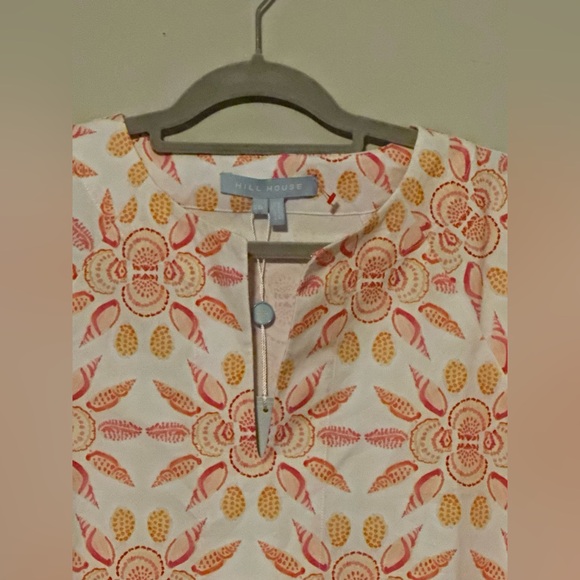 NWT Hill House Cotton Artemis Dress in  Shell Mosaic - Picture 6 of 13